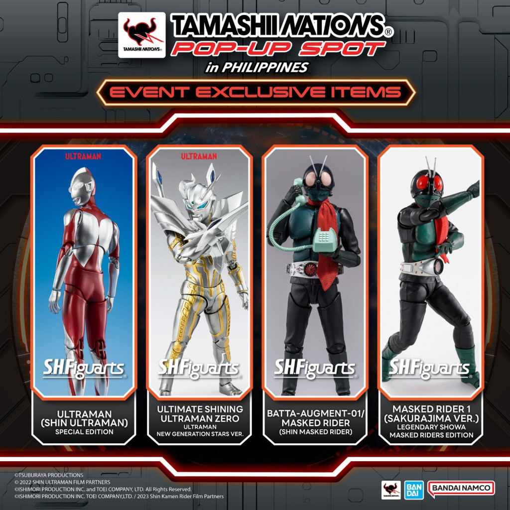 Tamashii Nations Pop-Up Spot PH 2026 Ultraman Masked Rider