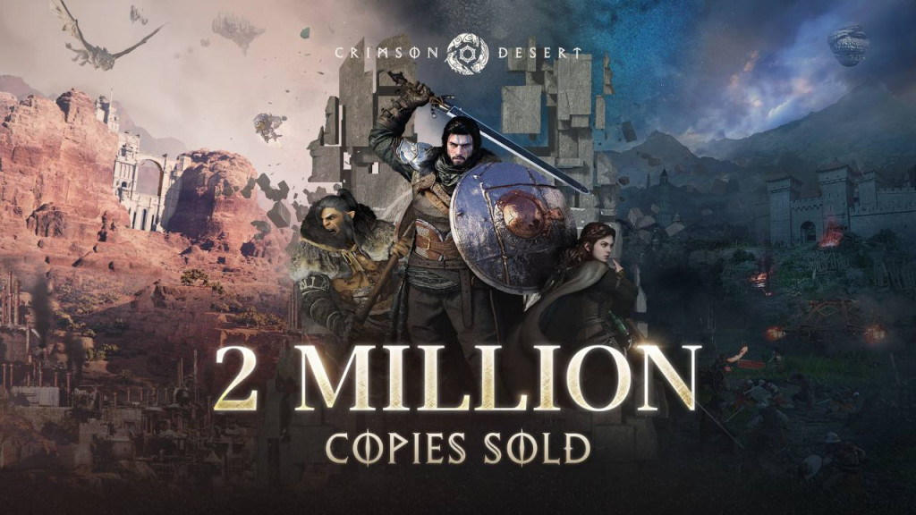 crimson desert 2 million copies sold