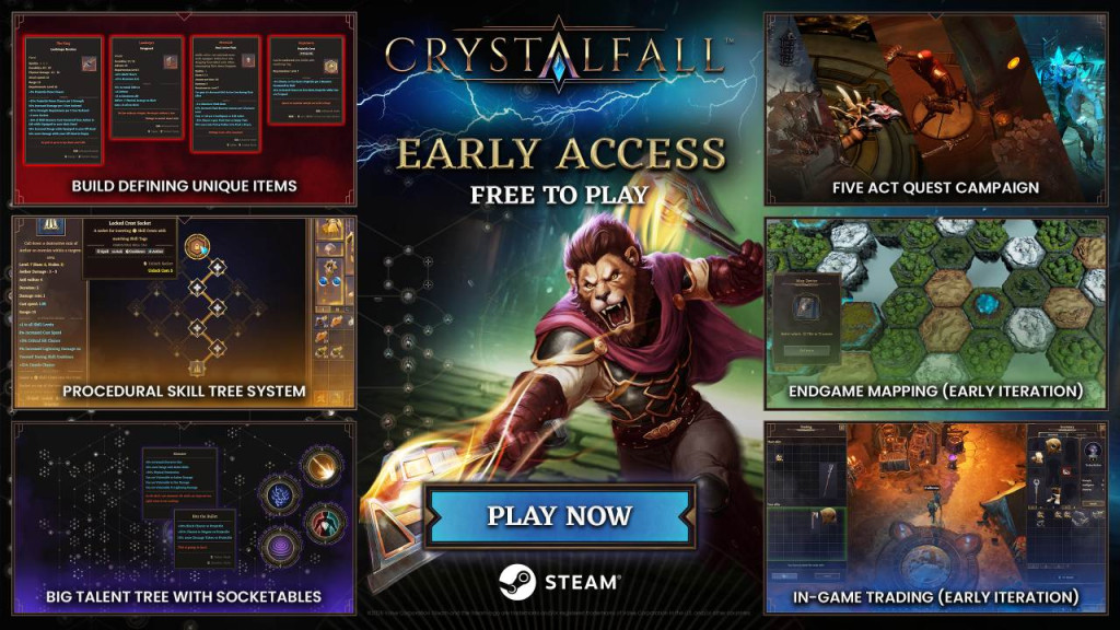 crystalfall early access features