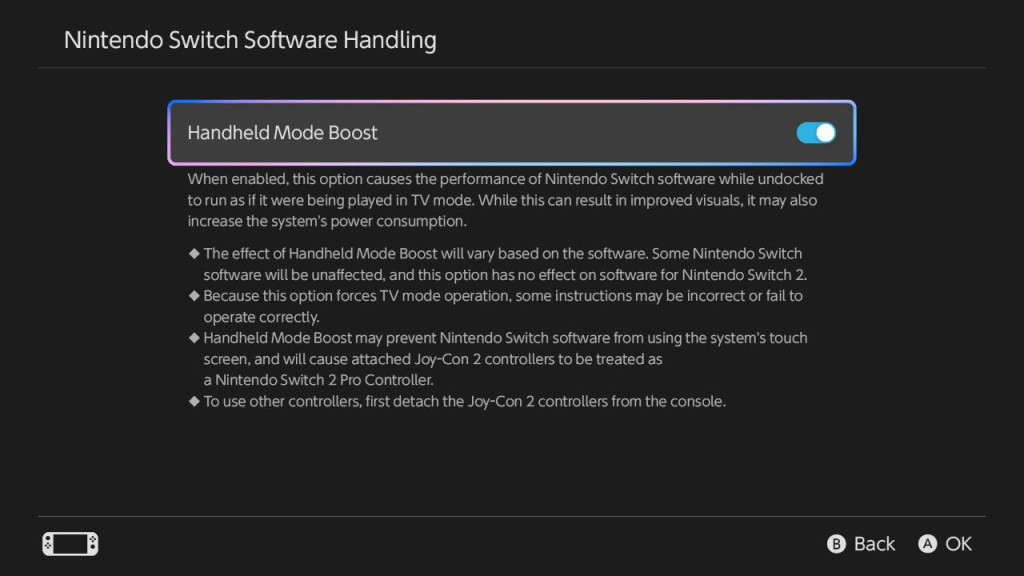 nintendo switch 2 handheld mode boost