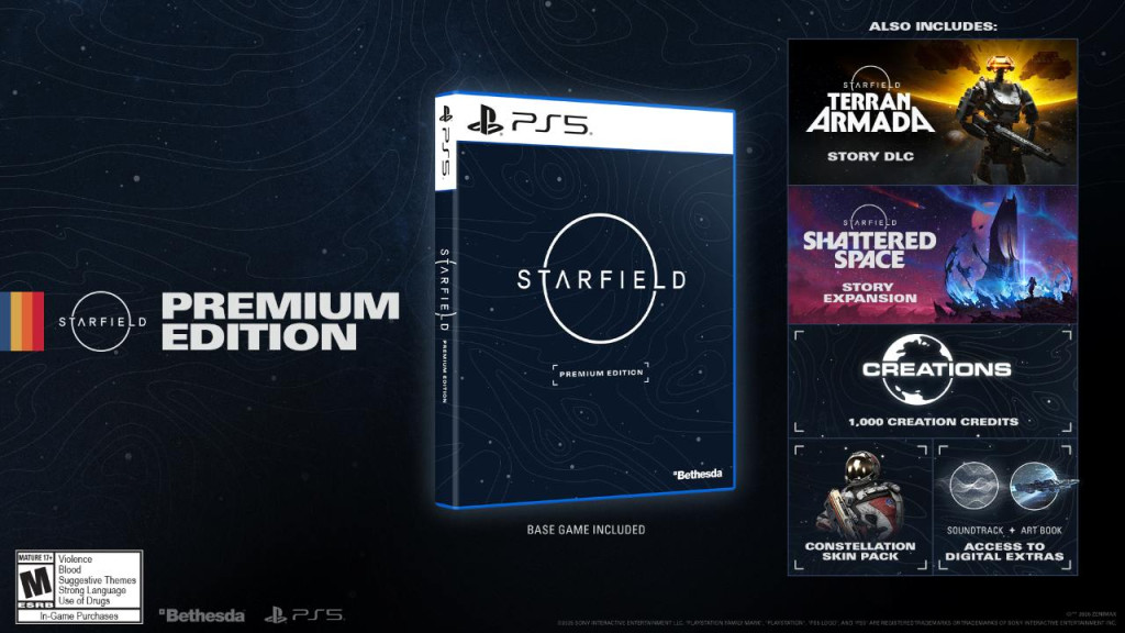 starfield premium edition ps5 contents