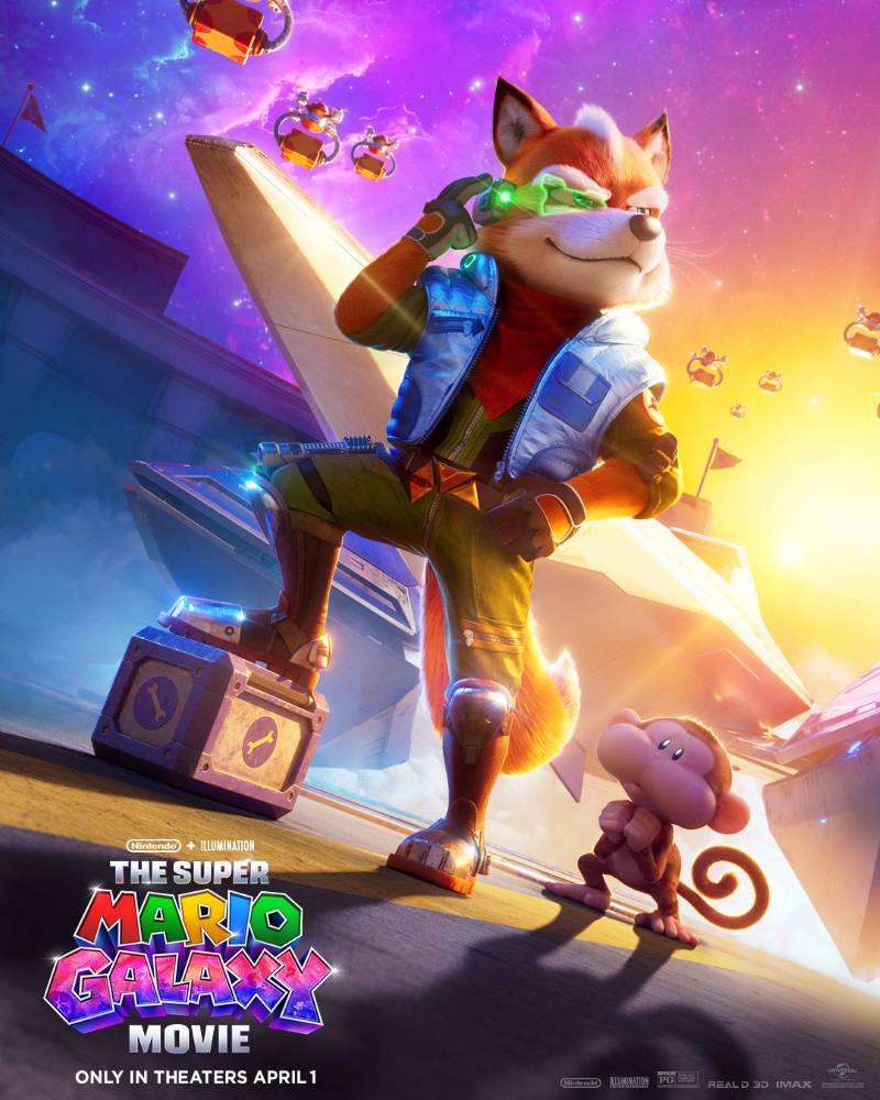 super mario galaxy movie fox mccloud poster