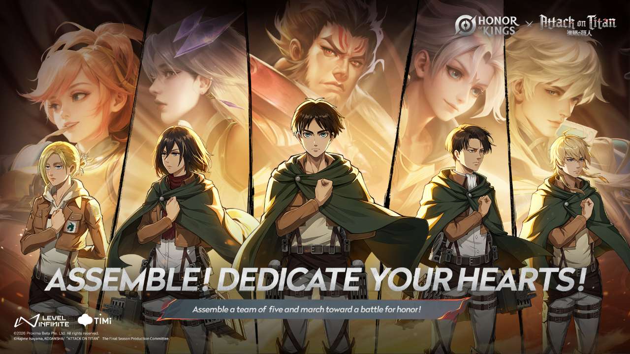 Honor of Kings Joins Forces With Attack on Titan for Epic May Collaboration