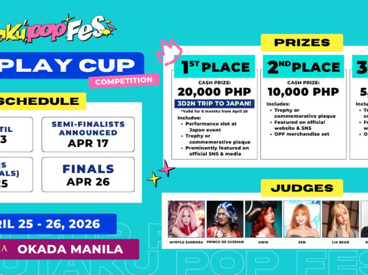 otaku pop fes 2026 cosplay cup details