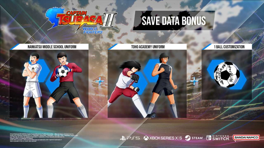 CAPTAIN TSUBASA 2 - WORLD FIGHTERS_BEAUTYSHOTS_SAVE-DATA-BONUS