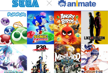 sega animate collab key art