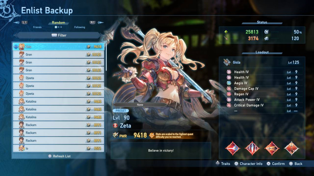 Granblue Fantasy Relink – Endless Ragnarok Backup Characters 2