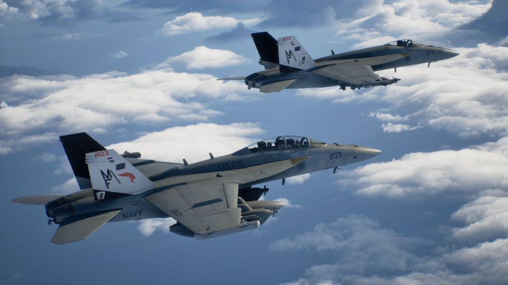 ace combat 8 wings of theve EA-18G
