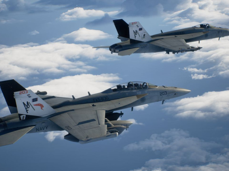 ace combat 8 wings of theve EA-18G