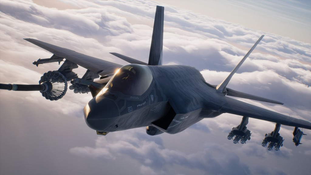 ace combat 8 wings of theve F-35C