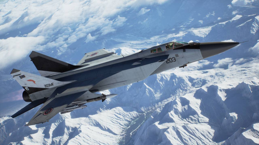 ace combat 8 wings of theve MiG-31B
