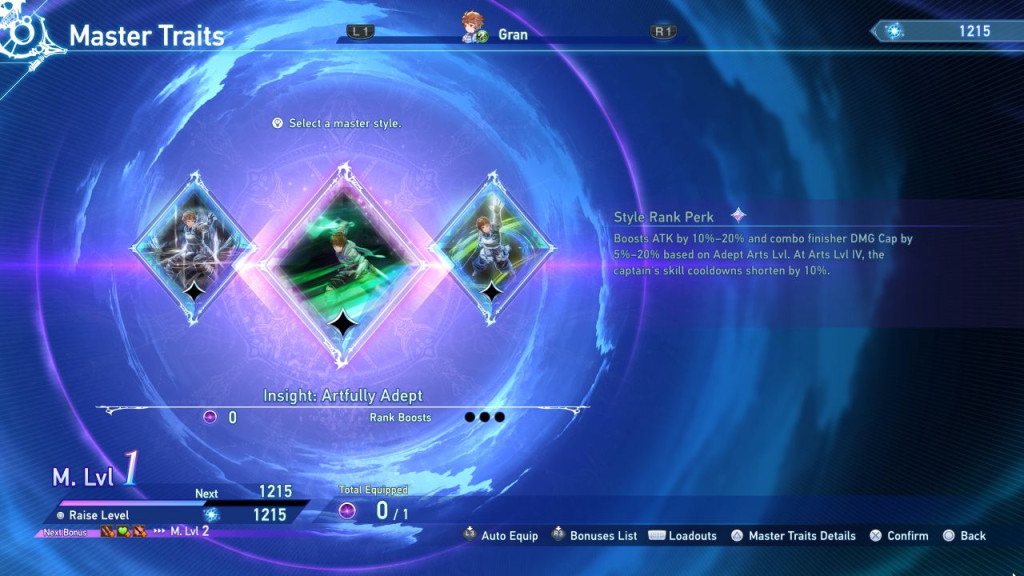 granblue fantasy relink endless ragnarok master trait 1