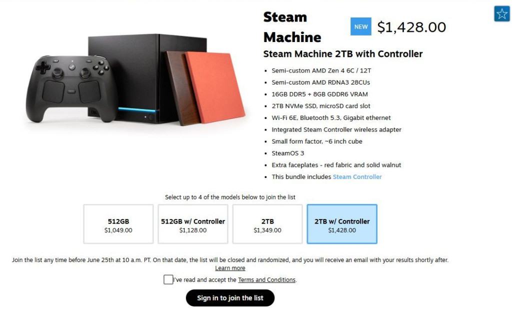 steam machine price page