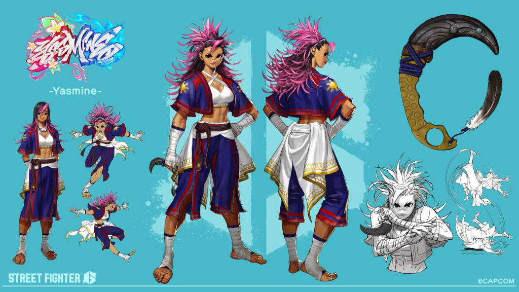 street fighter 6 yasmine concepts