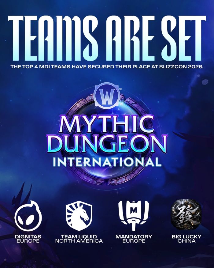 BlizzCon 2026 – Esports Lineup – Mythic Dungeon International