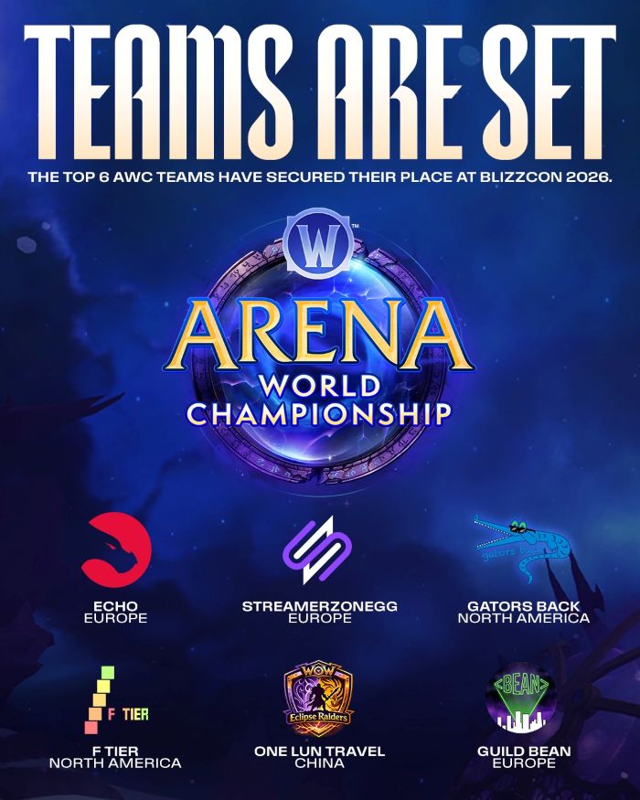 BlizzCon 2026 – Esports Lineup – World of Warcraft Arena World Championship