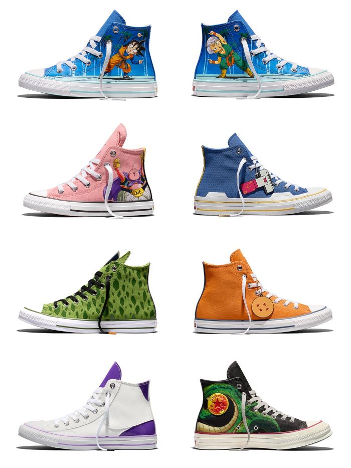 dragon ball z converse chuck taylor line up