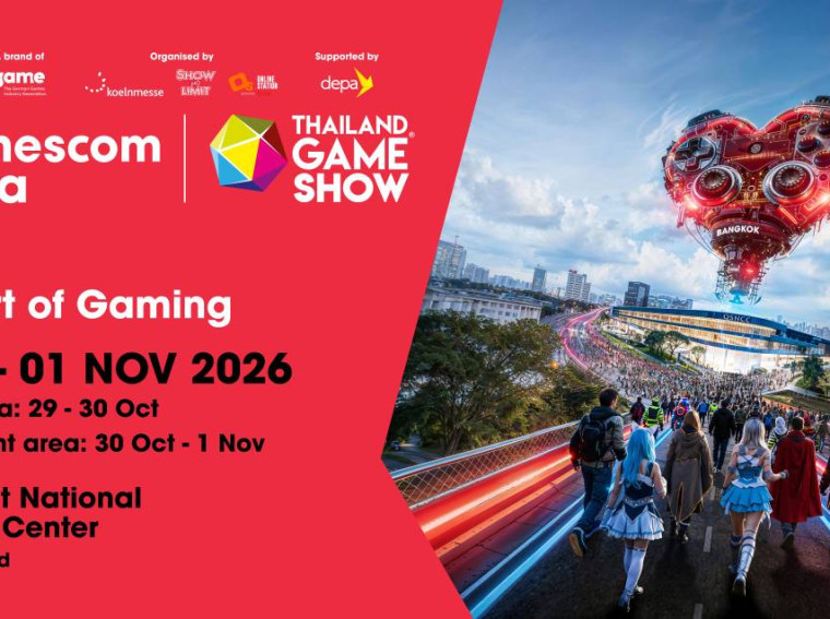 gamescom asia x Thailand Game Show 2026 key art