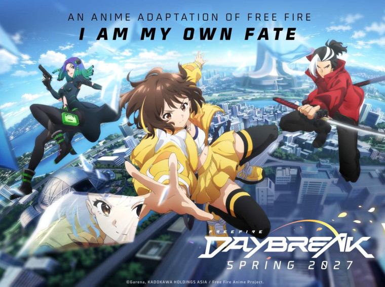 garena free fire daybreak anime key art