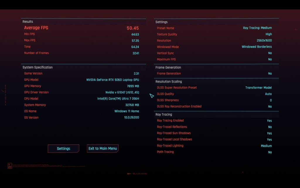lenovo legion 5i gen 11 benchmark cyberpunk 2077 2