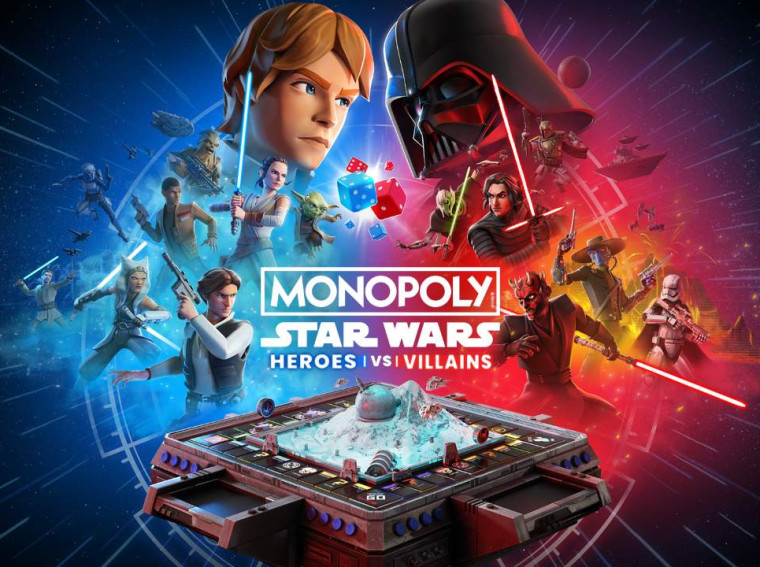 monopoly star wars heroes vs villains key art