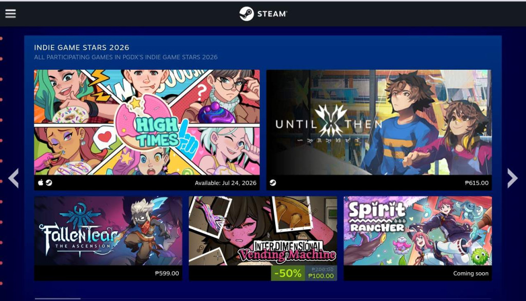 pgdx 2026 steam curator sale 1