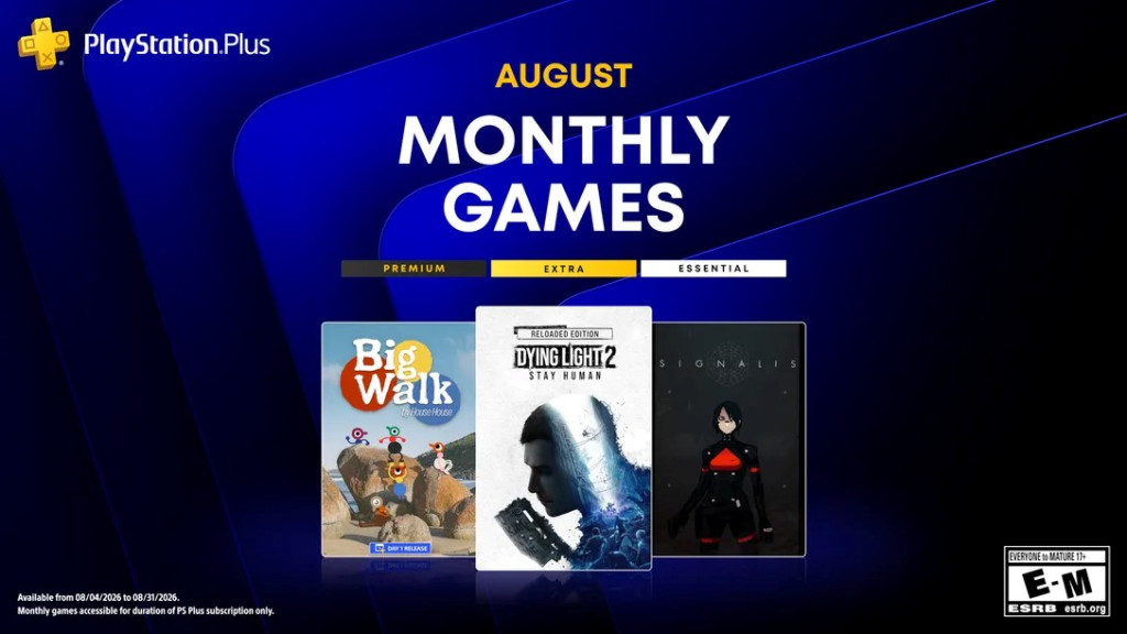 ps plus essential free games august 2026