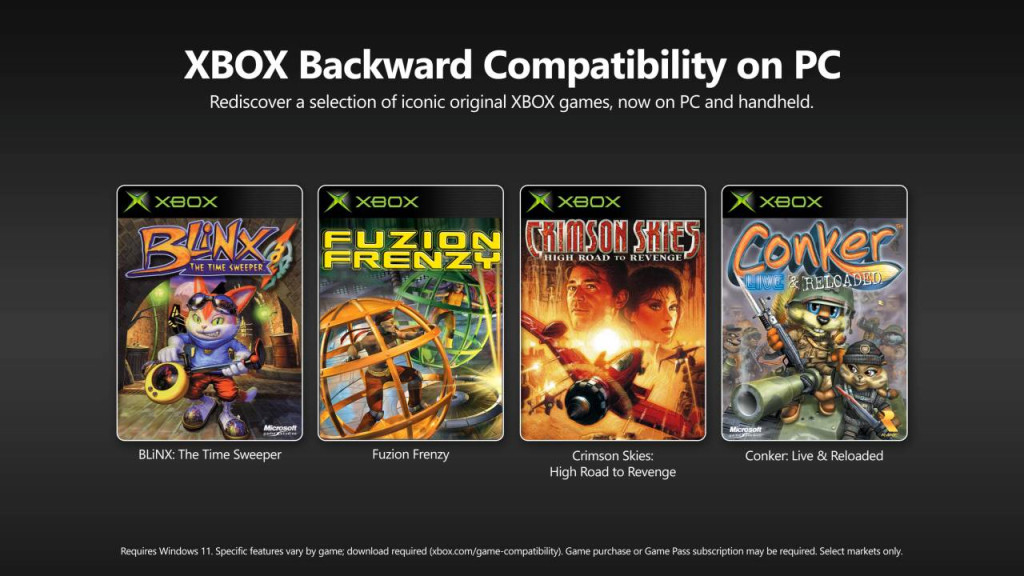 xbox backward compatibility pc