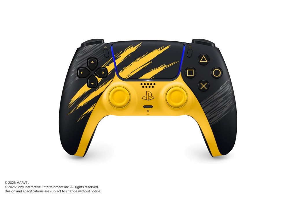 marvels wolverine dualsense controller yellow 1