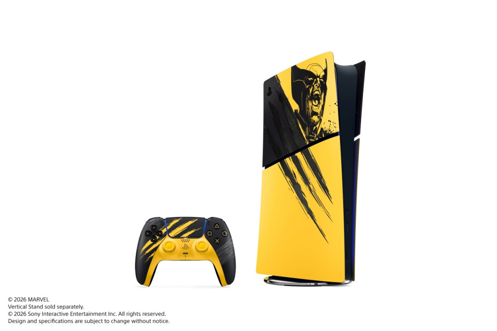 marvels wolverine ps5 cover and controller yellow 2