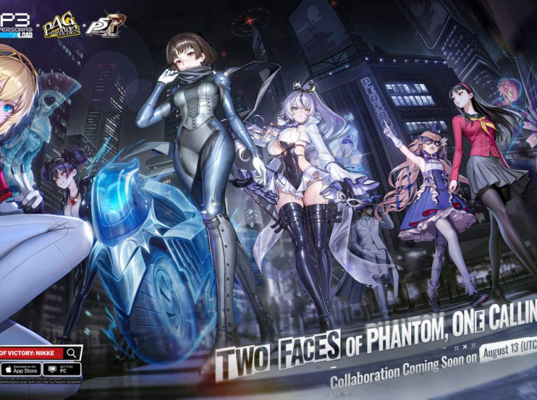 nikke persona collab key art