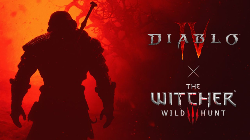 the witcher 3 diablo iv crossover key art