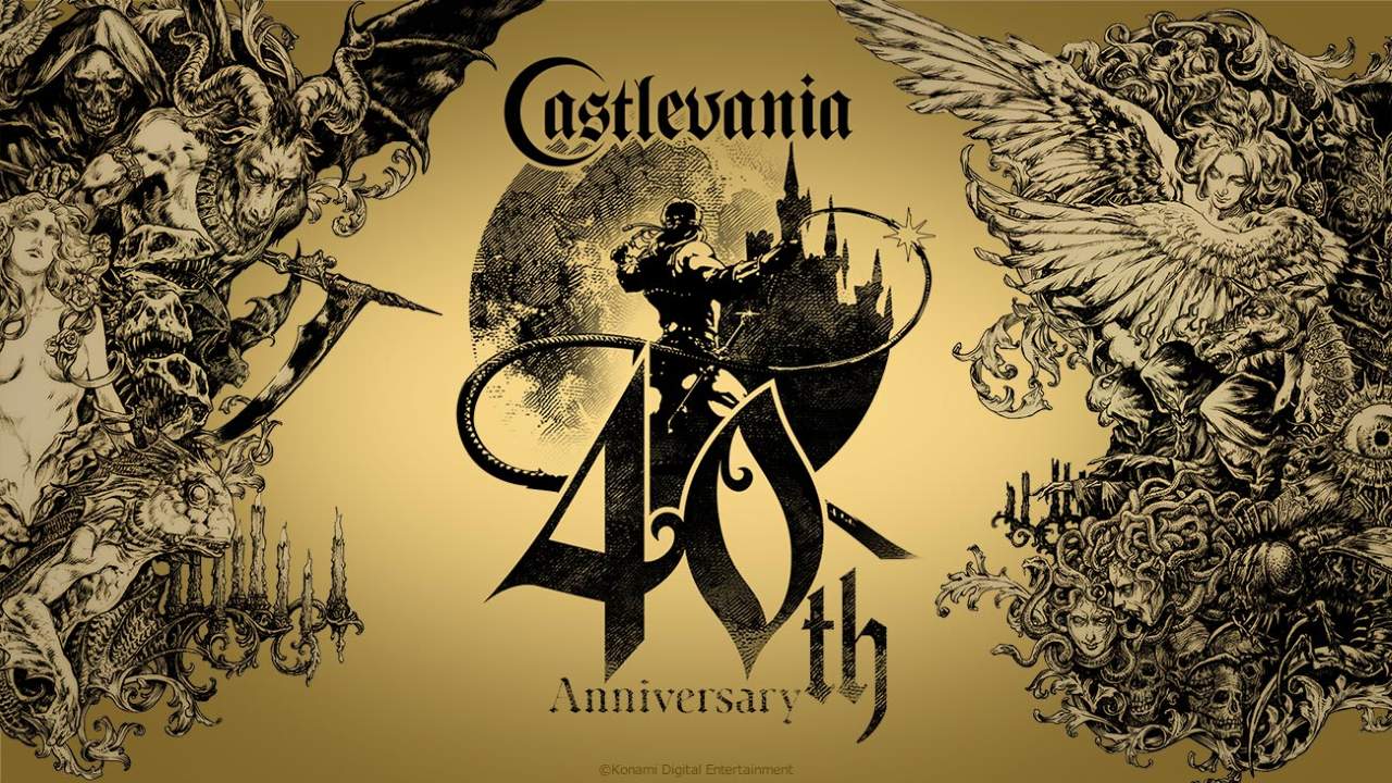 castlevania 40th anniversary key art