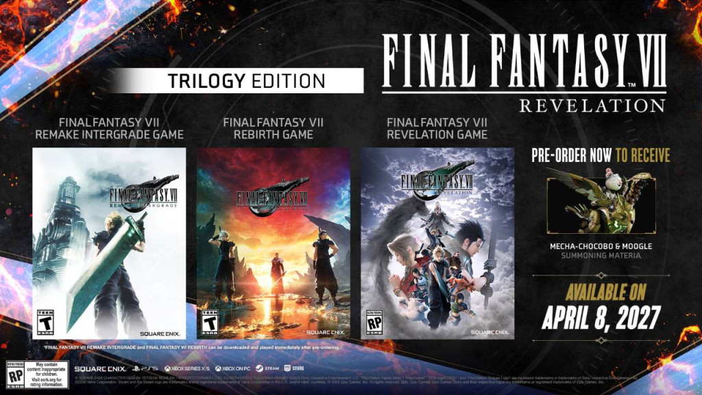 final fantasy vii revelation trilogy edition