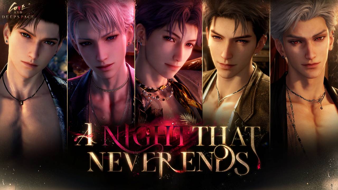 love and deepspace a night that never ends key art
