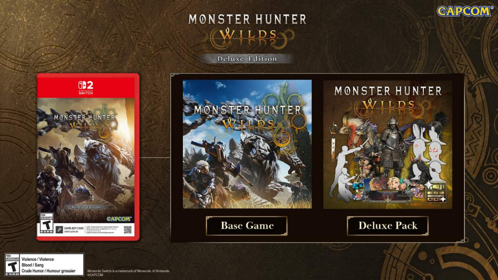 monster hunter wilds switch 2 deluxe pack