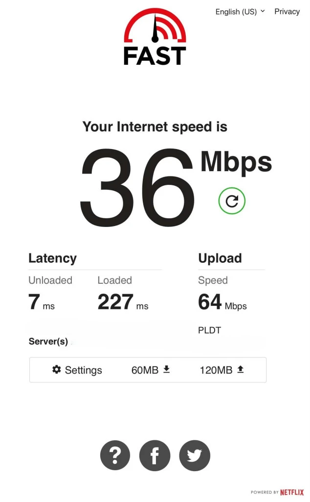 ASUS RT-BE50 WiFi7 Router speedtest 1