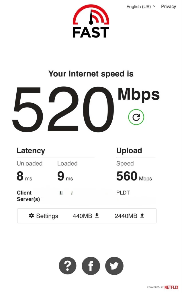 ASUS RT-BE50 WiFi7 Router speedtest 3
