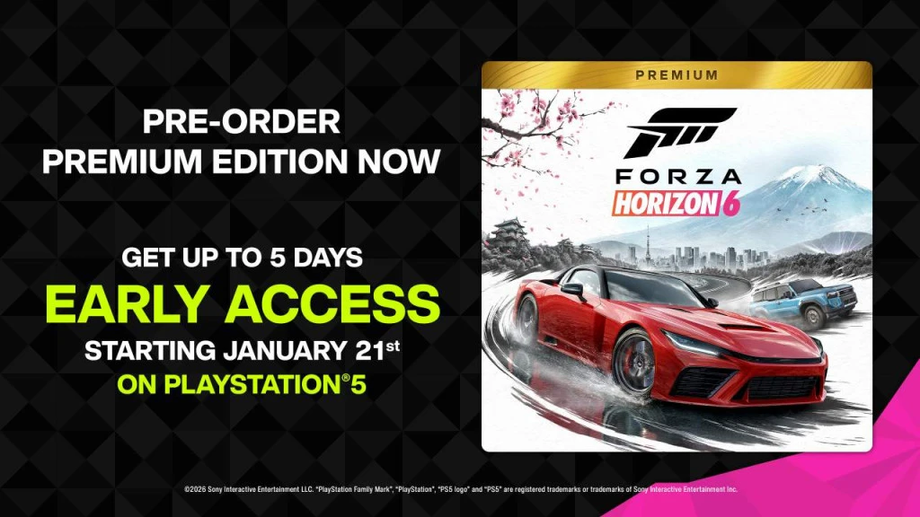 forza horizon 6 ps5 early access