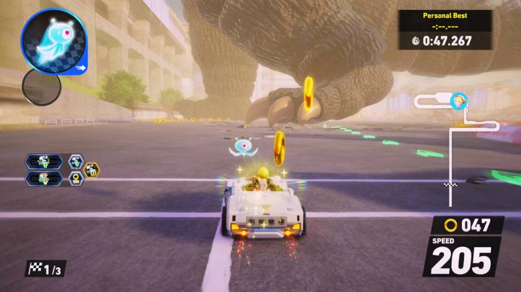 sonic racing crossworlds godzilla 2