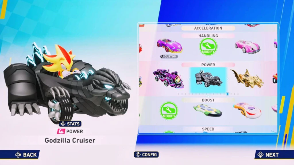 sonic racing crossworlds godzilla cruiser